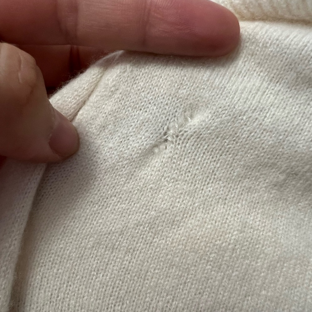 7 For All Mankind Ivory Cowl Neck Sweater - Picture 11 of 11